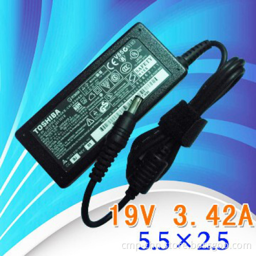 for Toshiba 19V 3.42A 5.5X2.5 Adaptor